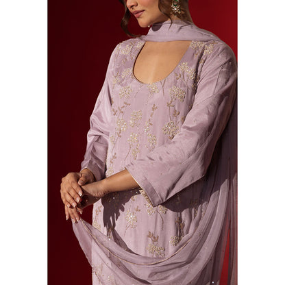 Naseebo Midnight Glamour Embroidered Kurta with Pant & Dupatta