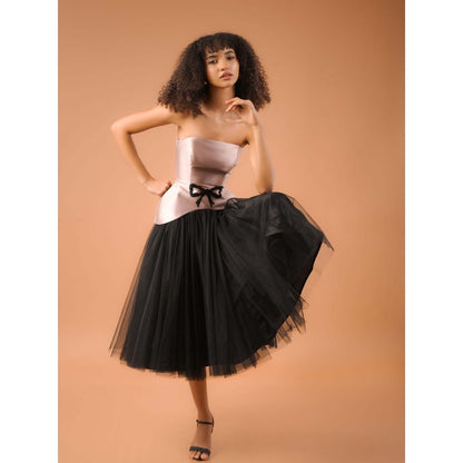 Natalia Livingston Audrey Rose Gold Corset Top with Skirt