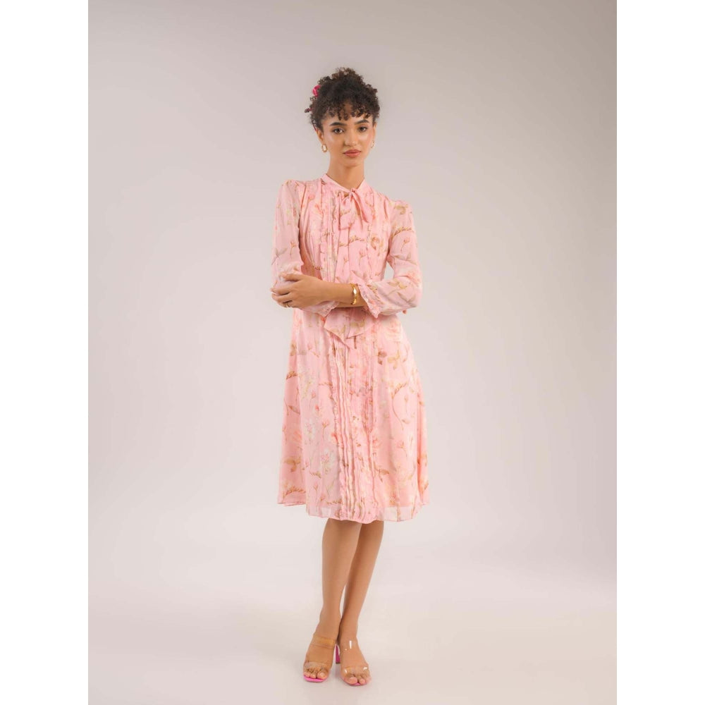 Natalia Livingston Dahlia Pink Floral Dress