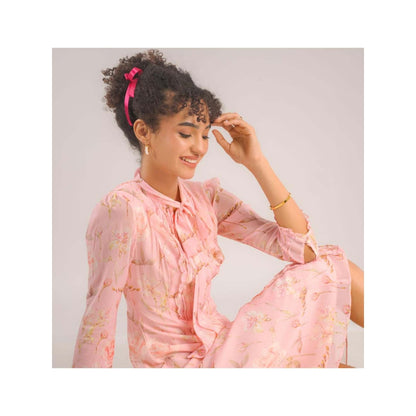 Natalia Livingston Dahlia Pink Floral Dress