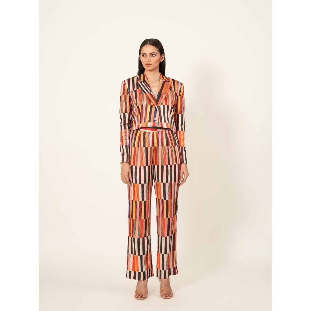 Neha Tarun Multi-Color Digital Printed Co-Ord (Set of 2)