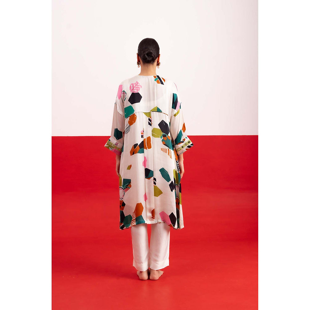 NEHER Mosa White Kurta with Pant
