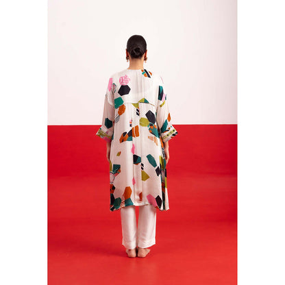 NEHER Mosa White Kurta with Pant