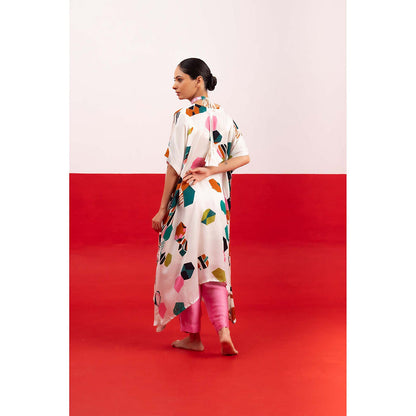 NEHER Mosa White Kaftan with Pant