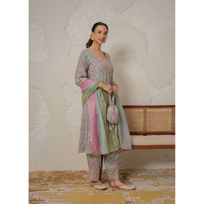 NEMAANI Ira Blue A-Line Kurta and Pant