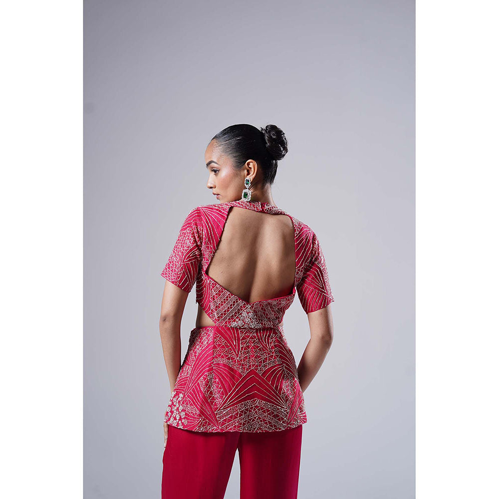 Nidhi Gupta Designs Pink Nifa Co-Ord (Set of 2)