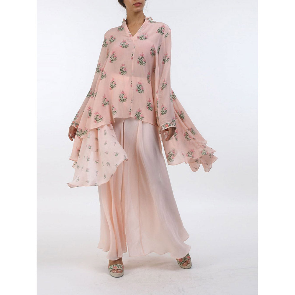 Nikasha Bloom Salmon Crepe Salwar Suit (Set of 2)