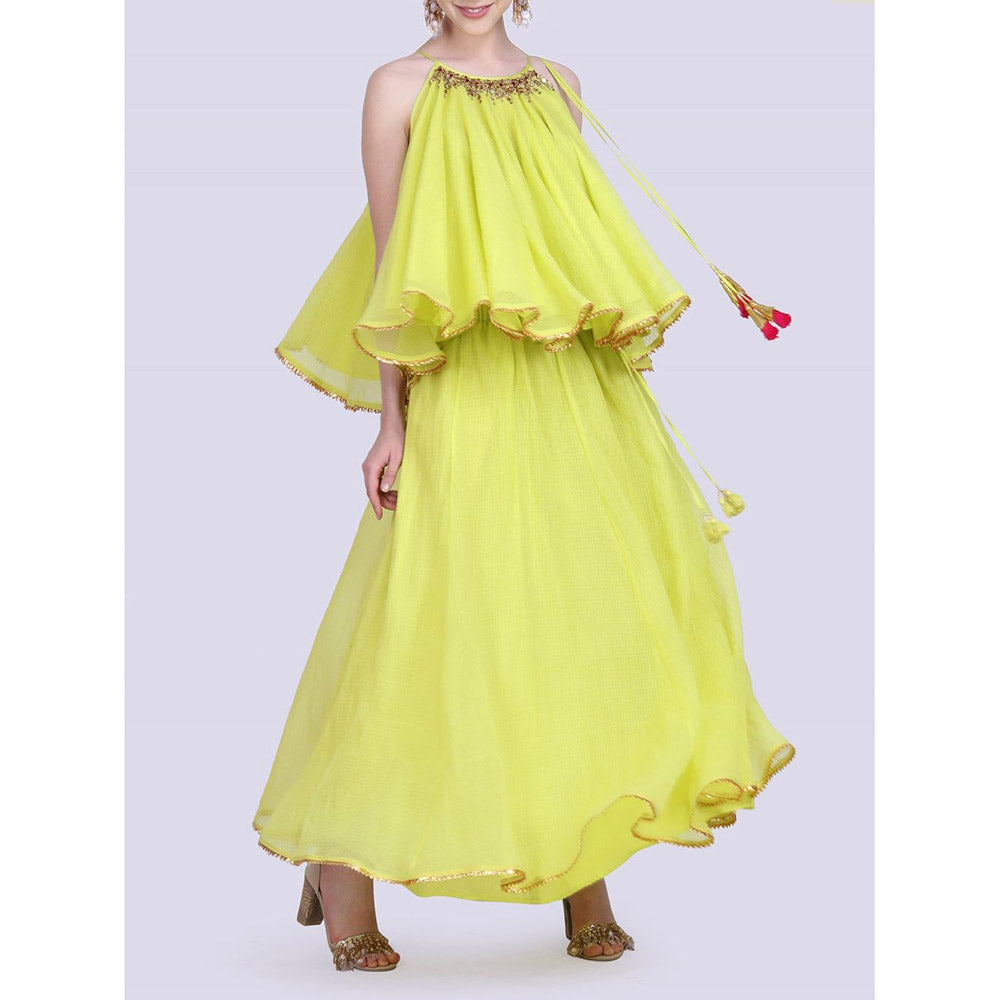 Nikasha Rani Green Kota Dorai Lehenga
