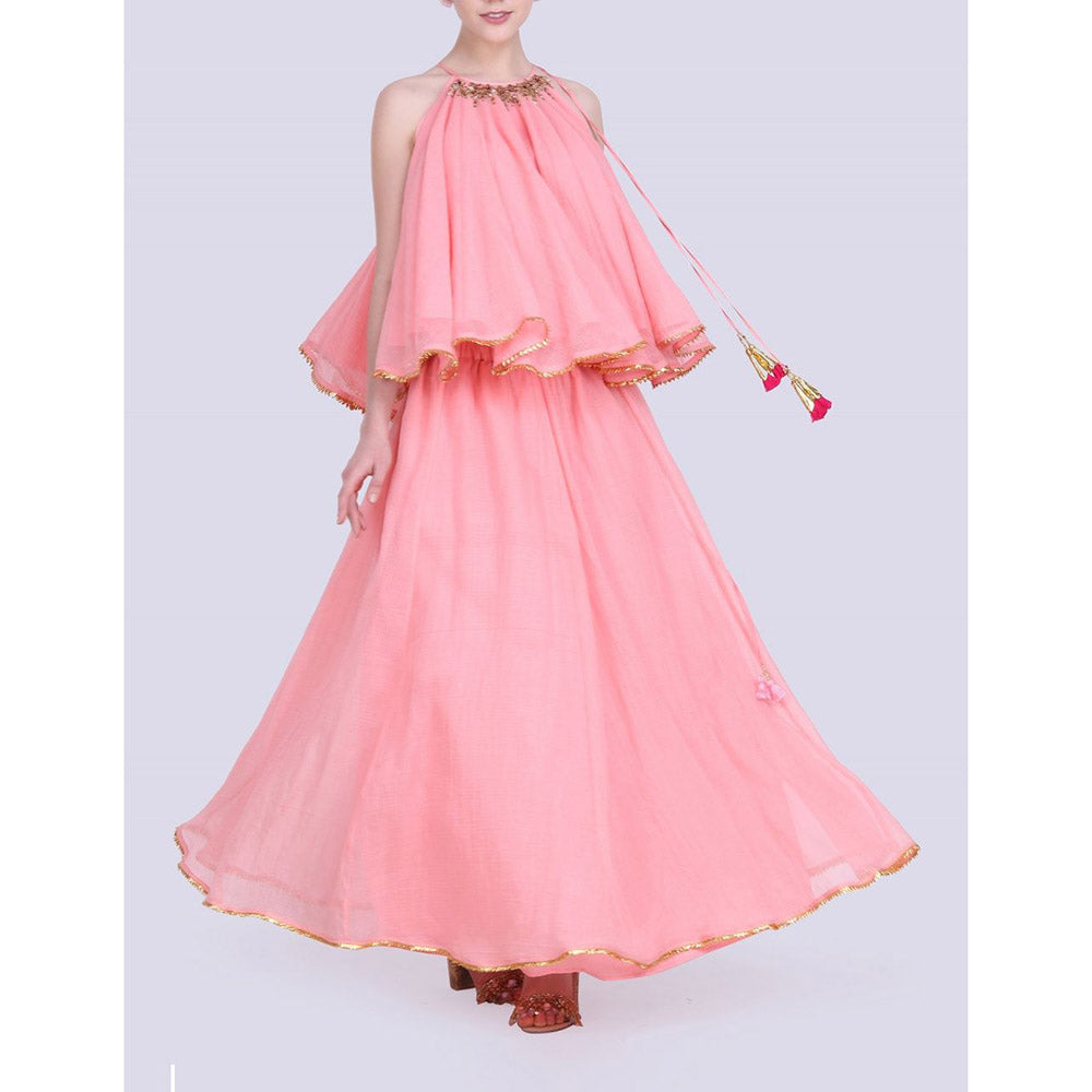 Nikasha Rani Rose Pink Kota Dorai Lehenga