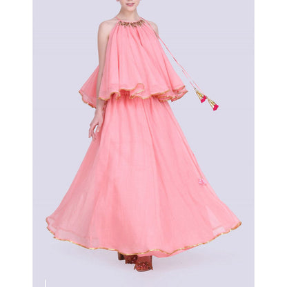 Nikasha Rani Rose Pink Kota Dorai Lehenga