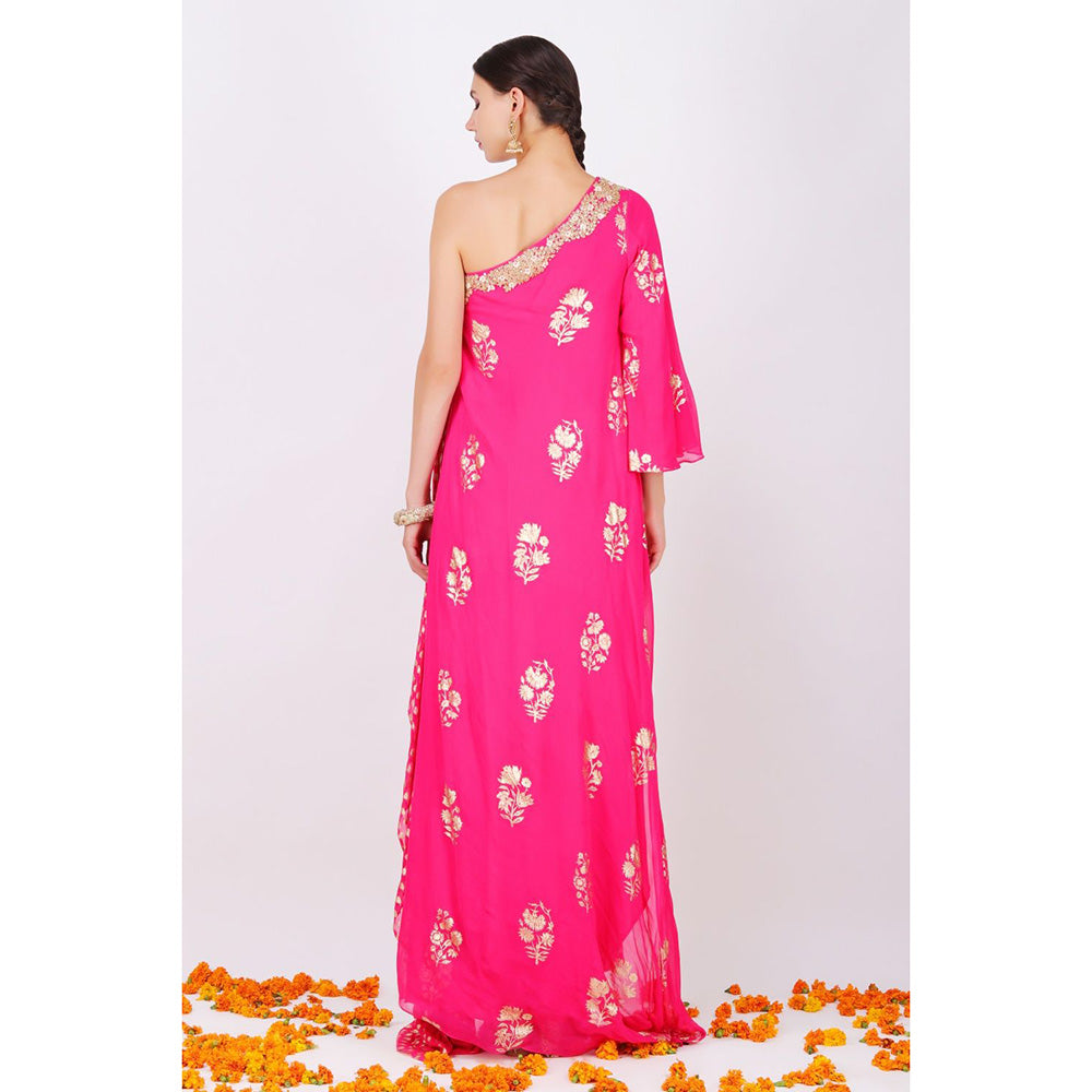 Nikasha Rani Pink Kurta With Soft Churidar - Set of 2