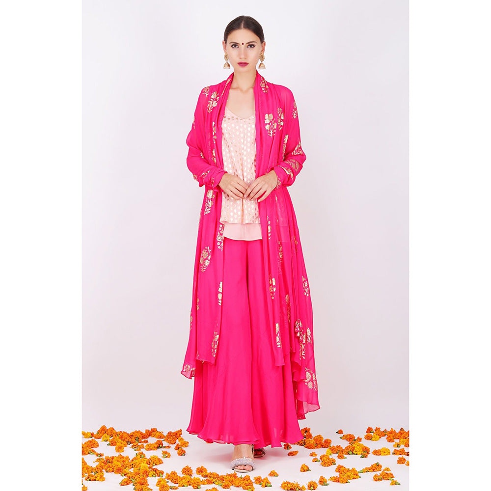 Nikasha Rani Pink Kurta With Soft Churidar - Set of 2