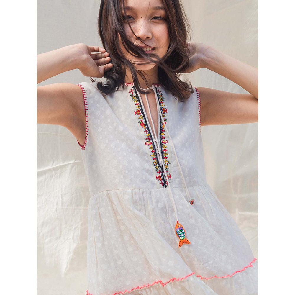 Nikasha Bulbul Chanderi Cutwork Dress