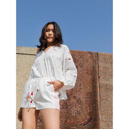 Nikasha Bulbul Embroidered Short