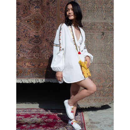 Nikasha Bulbul Embroidered Tunic With Detailing