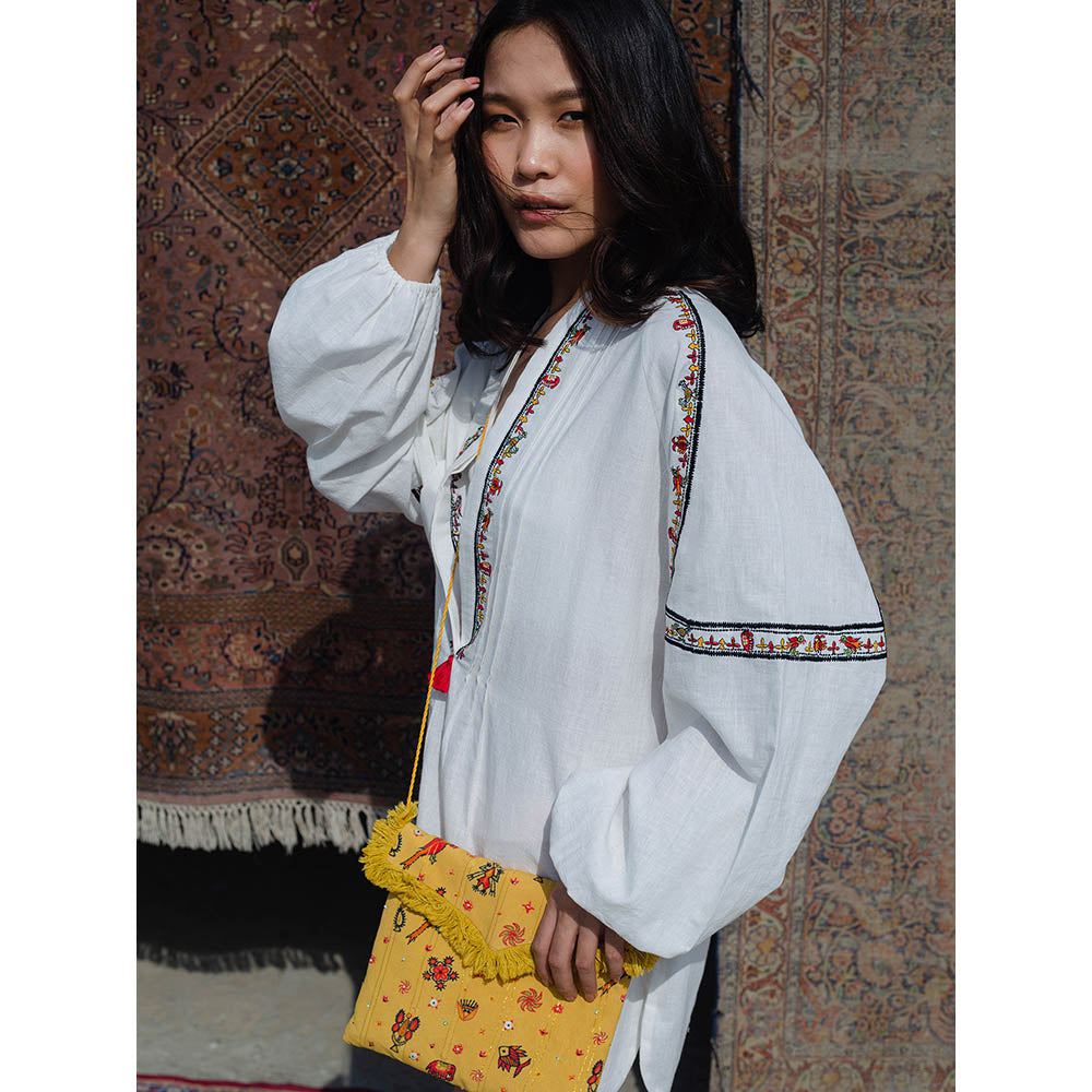 Nikasha Bulbul Embroidered Tunic With Detailing