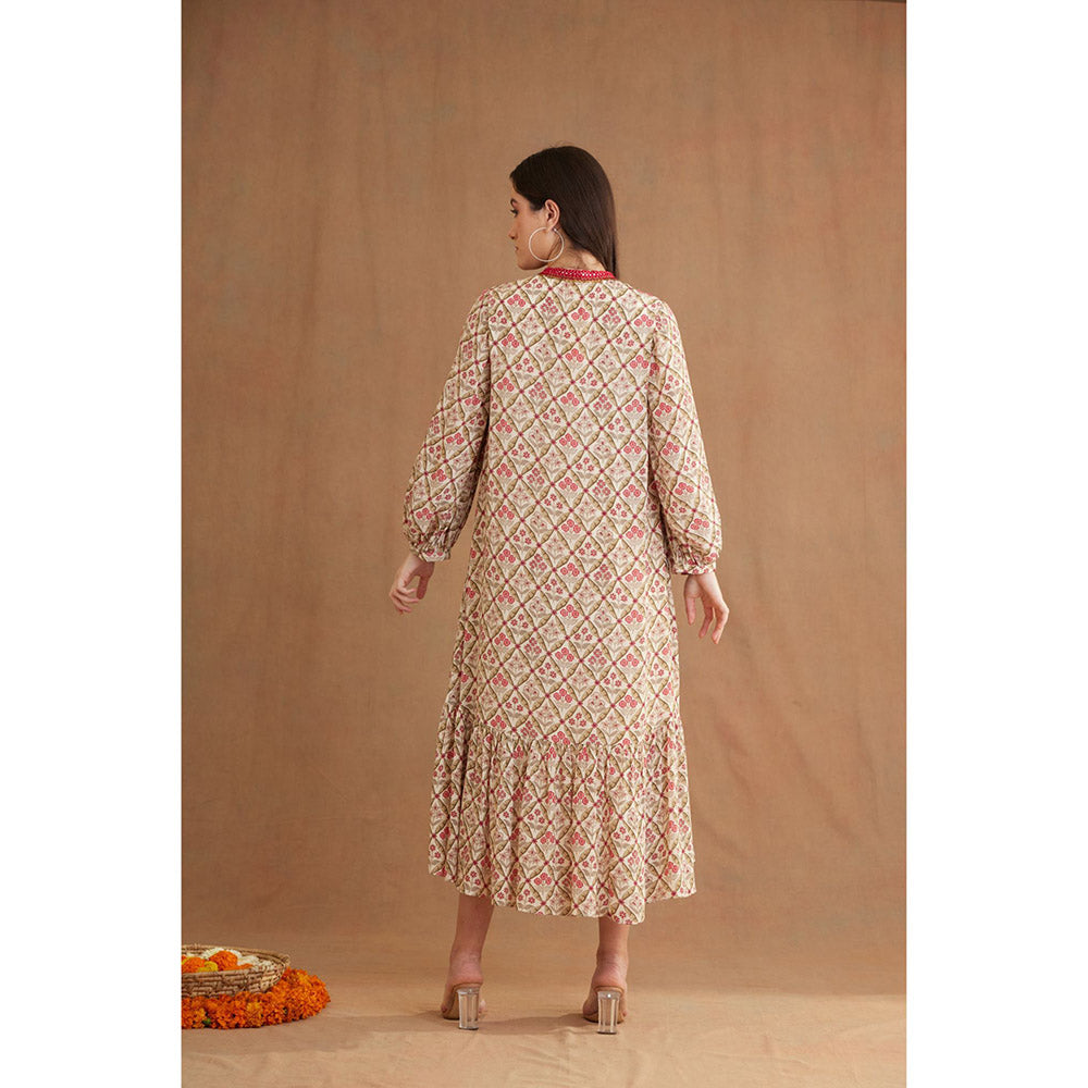 Nikasha Bespoke Hand Mirror Work Dress