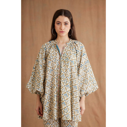Nikasha Bespoke Gathered Neck Shirt Dress