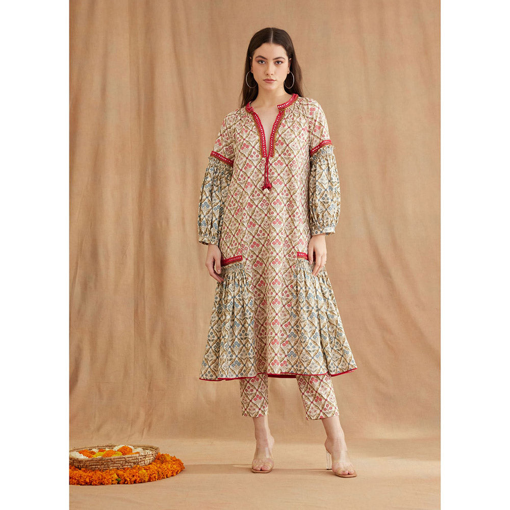 Nikasha Bespoke Mughal Print Co-Ord (Set of 2)