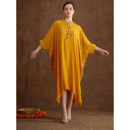 Nikasha Ochre Kaftan Dress
