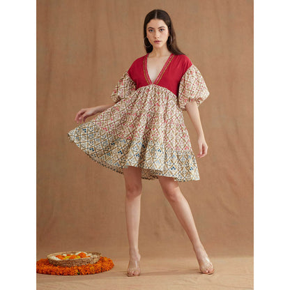 Nikasha Bespoke Hand Embellished Tier Dress