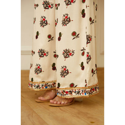 Nikasha Coral Embroidered Kurta (Set of 3)