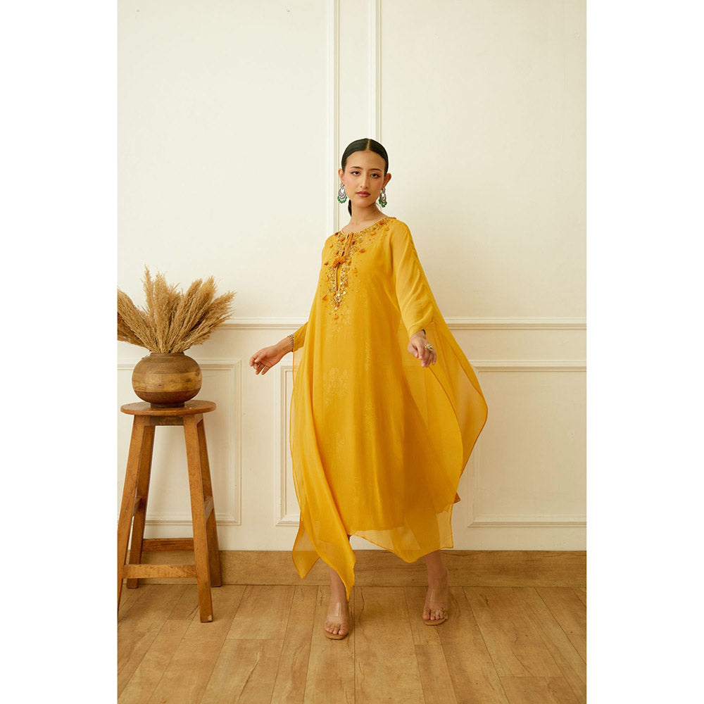 Nikasha Ochre Kaftan (Set of 2)