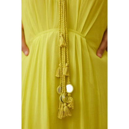 Nikasha Lime Green Kaftan (Set of 2)