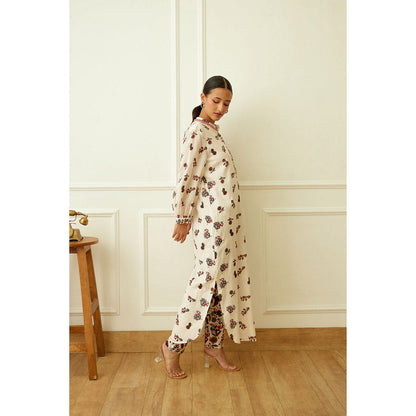 Nikasha Ivory Kohinoor Buta Print Co-Ord (Set of 2)