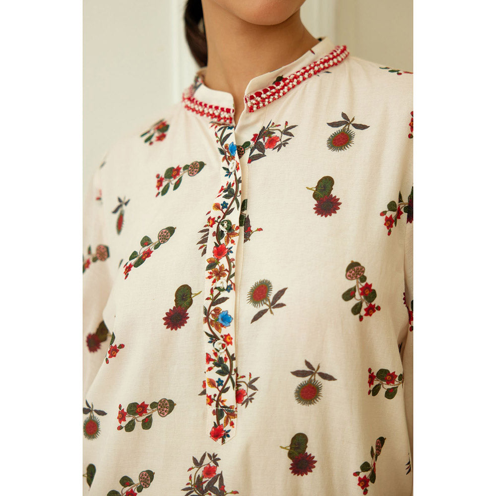 Nikasha Ivory Kohinoor Buta Print Co-Ord (Set of 2)