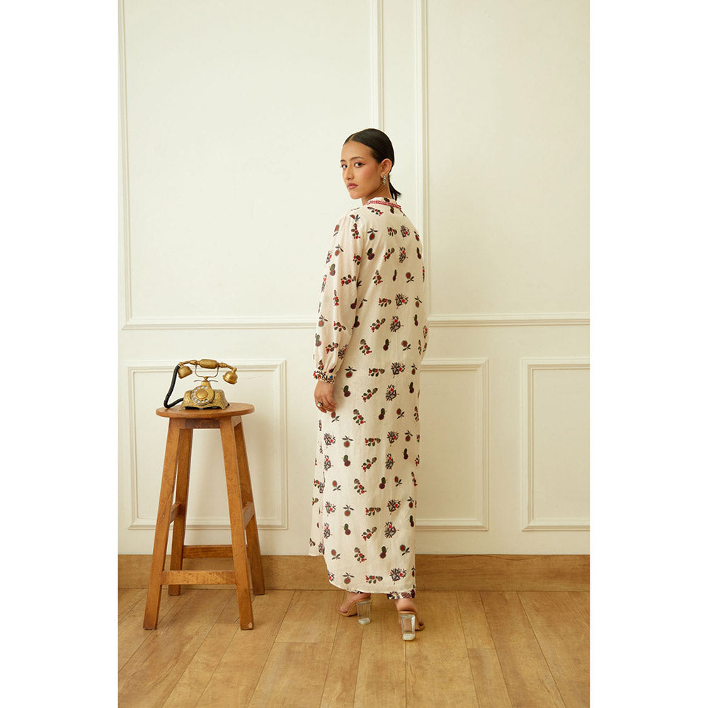 Nikasha Ivory Kohinoor Buta Print Co-Ord (Set of 2)