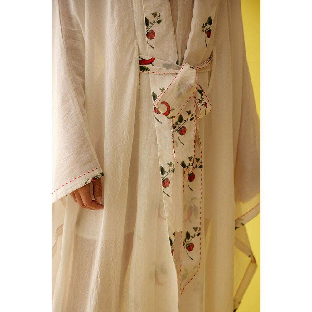 Nikasha Cream Kimono Sleeves Overgarment