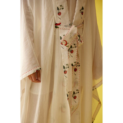 Nikasha Cream Kimono Sleeves Overgarment