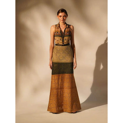 Nikita Mhaisalkar Schiffli Skirt