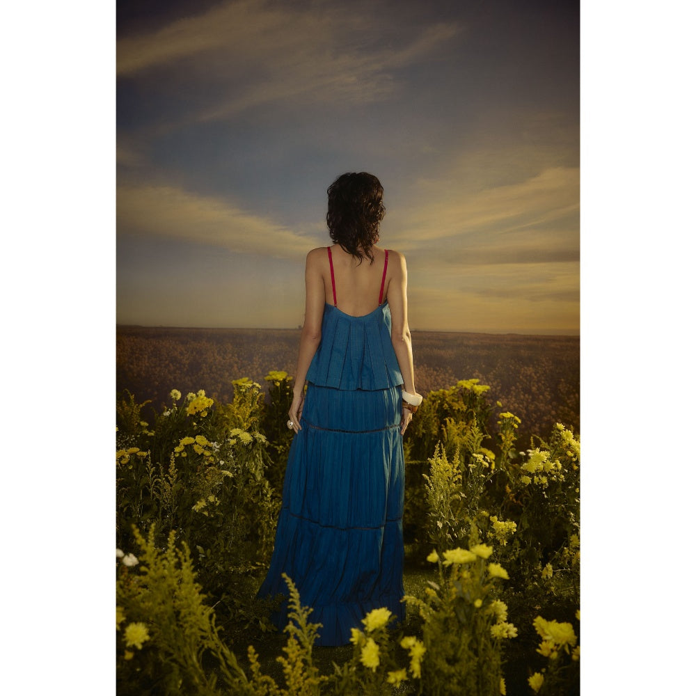 Nirmooha Blue Versatile Vogue Maxi Dress