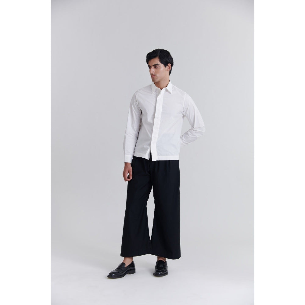 No Grey Area Lily Bloom Boxy Fit White Shirt