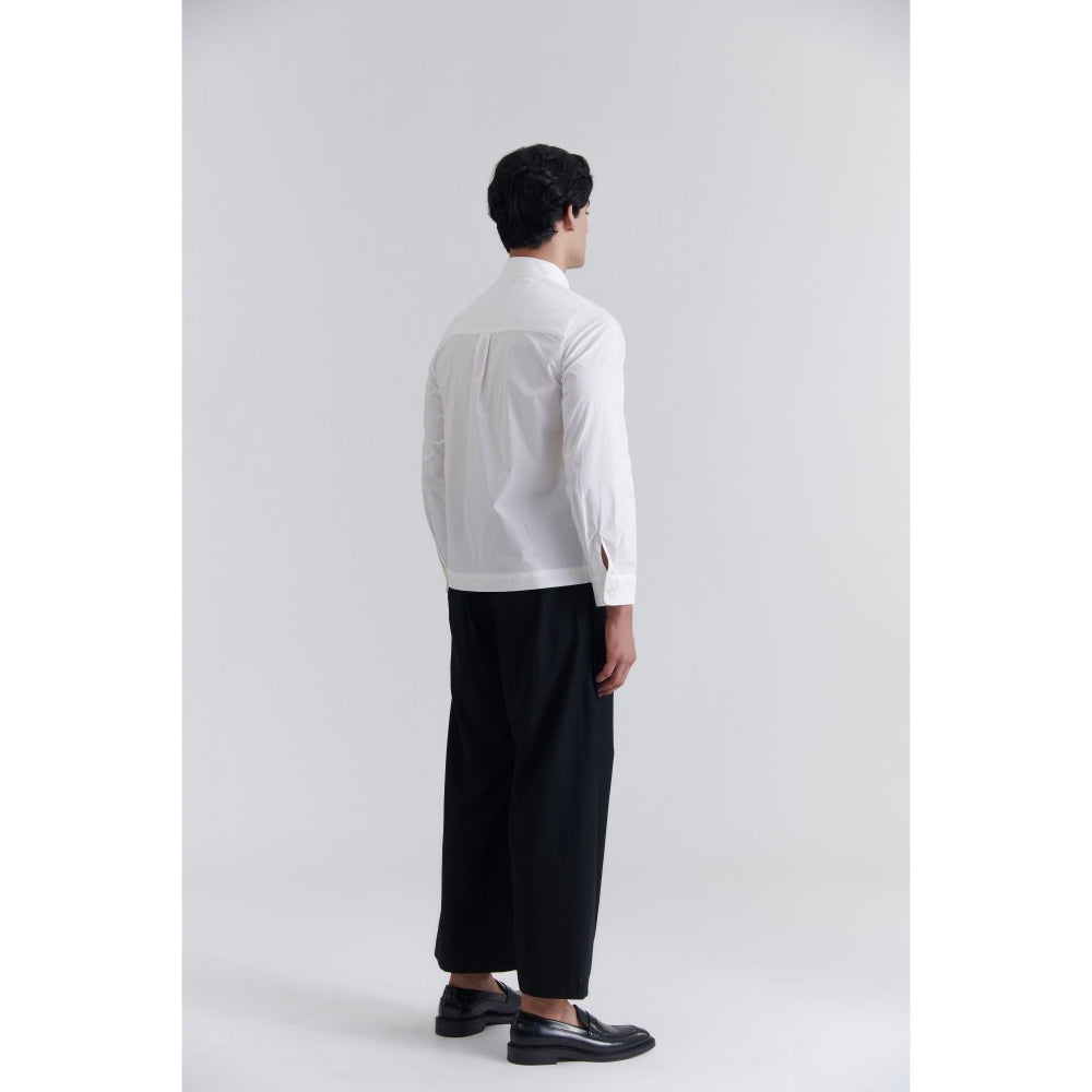 No Grey Area Lily Bloom Boxy Fit White Shirt