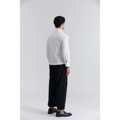 No Grey Area Lily Bloom Boxy Fit White Shirt