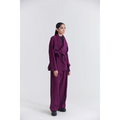 No Grey Area Purple Robe Jacket