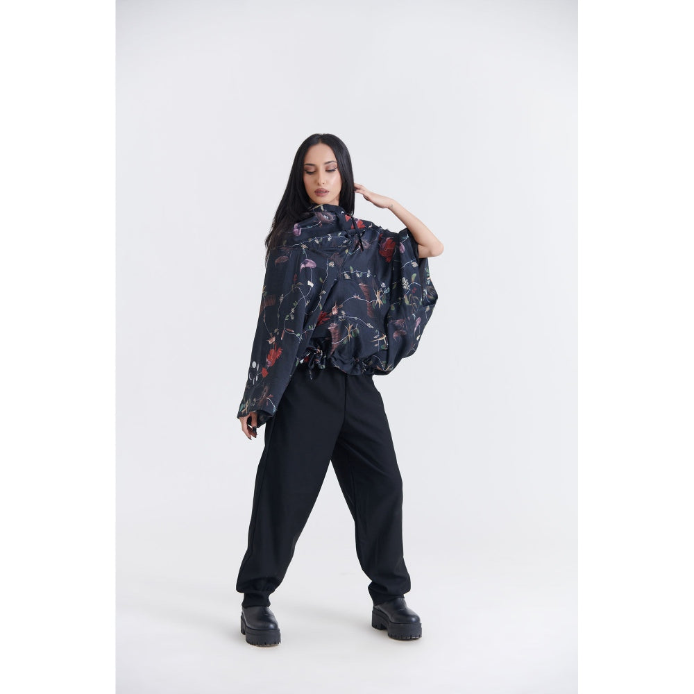 No Grey Area Anorak Blouse Hoodie