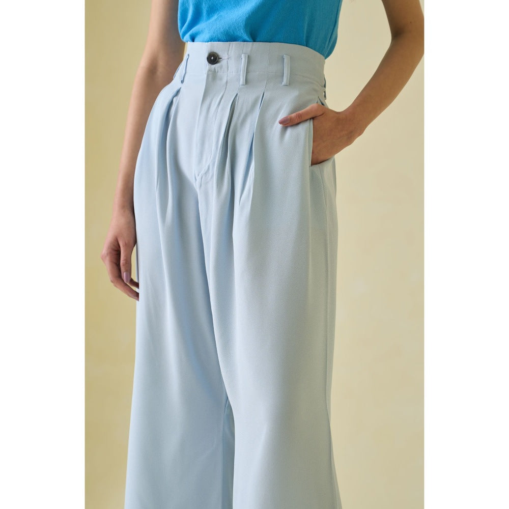 No Grey Area Grey Crepe Bollywood Trouser