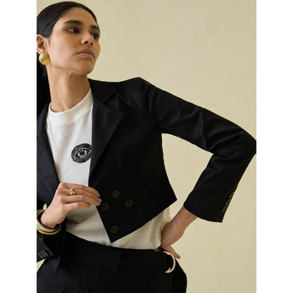 No Grey Area Suiting Cropped Co-ord (Set of 2)