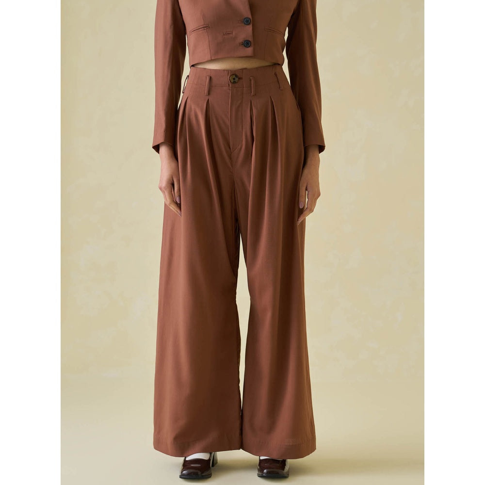 No Grey Area Suiting Cropped and Suiting Bollywood Co-ord (Set of 2)