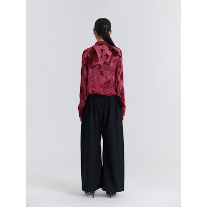 No Grey Area Tibetan Red Shadow Maalai Evening Bomber Jacket
