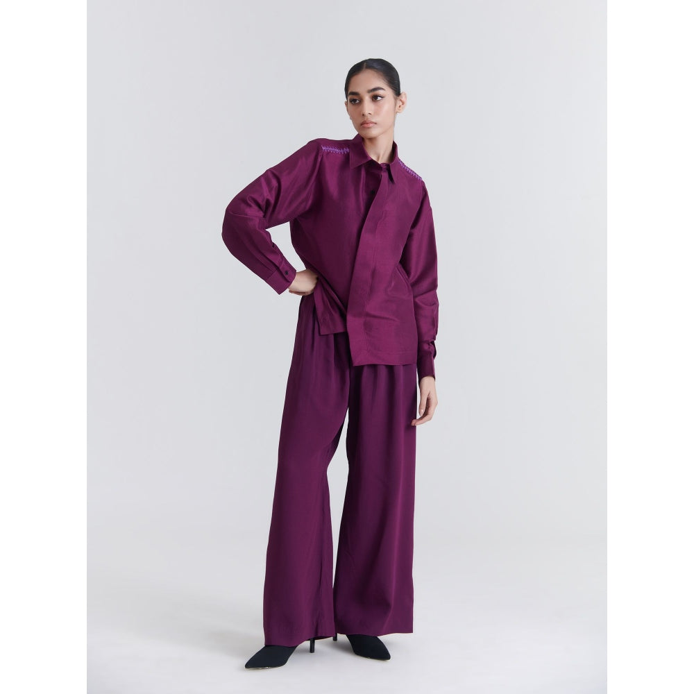 No Grey Area Purple Ladder Shirt