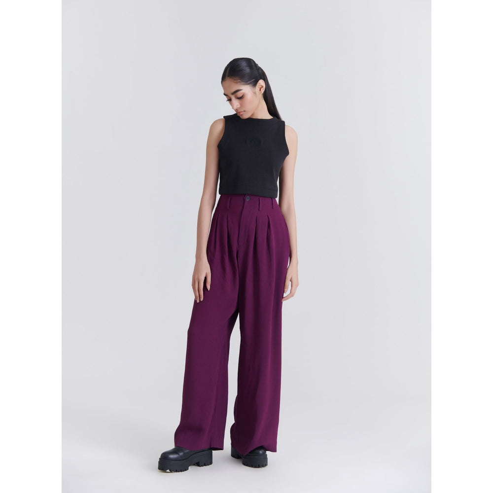 No Grey Area Black Crop Top