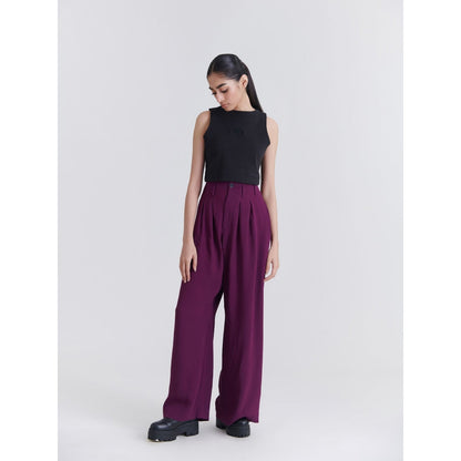 No Grey Area Black Crop Top