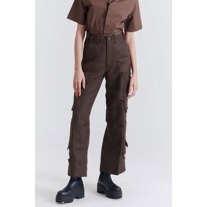 No Grey Area Brown Cargo Pant