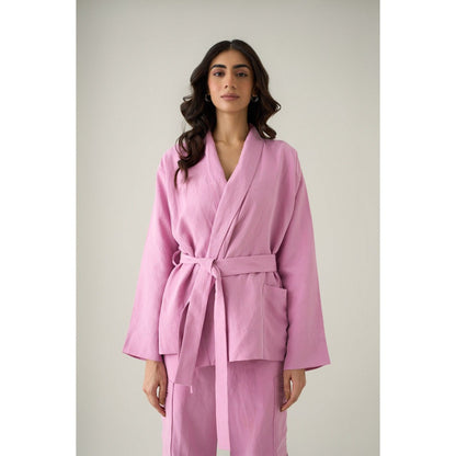 No Grey Area Pink Robe Jacket (Set of 2)