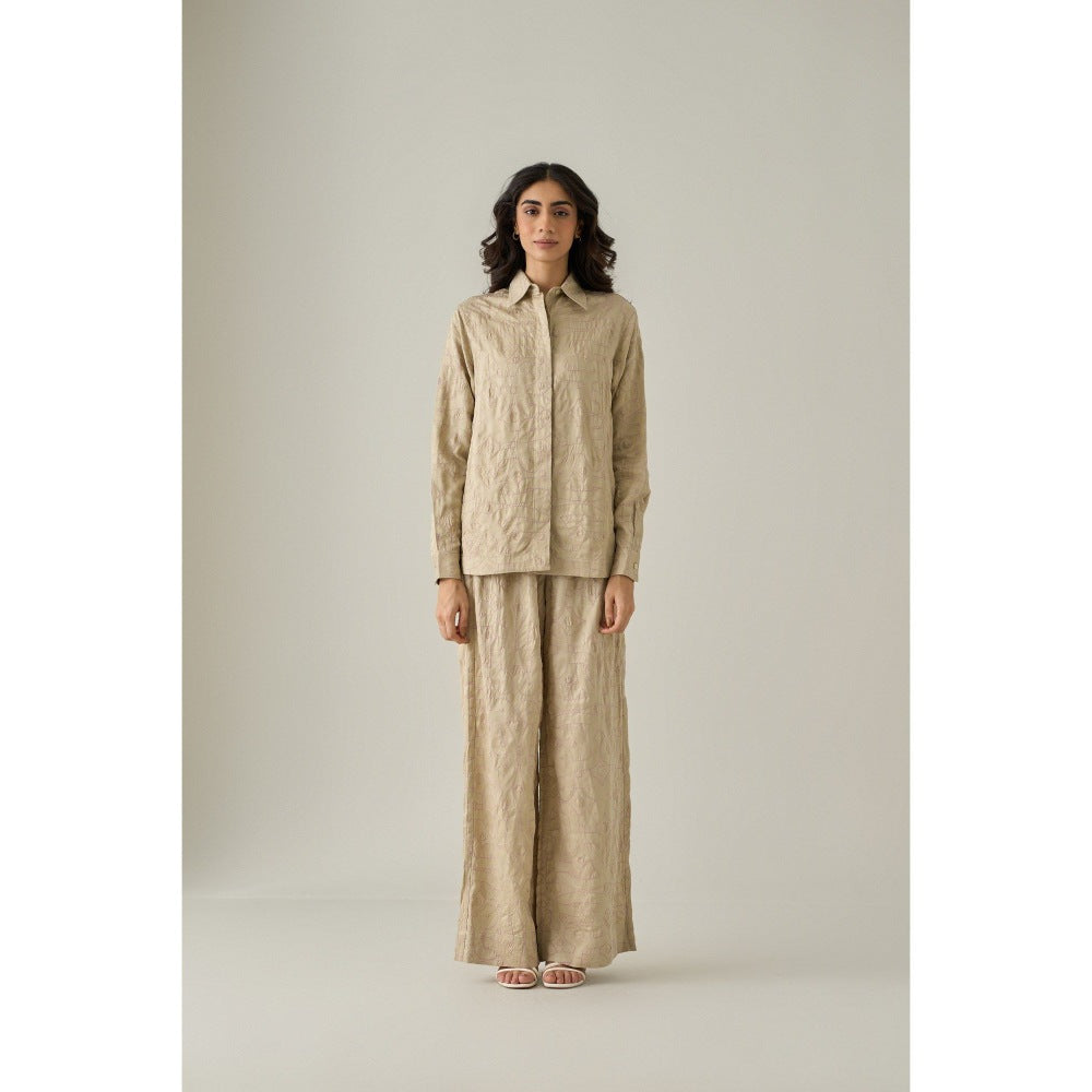 No Grey Area Beige Bollywood Trousers